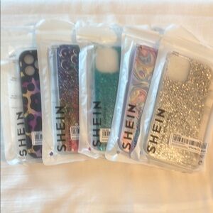 ❤️❤️ 5 SHEIN Multicolor Glitter and Patterned Phone iPhone 12 Pro Max Covers